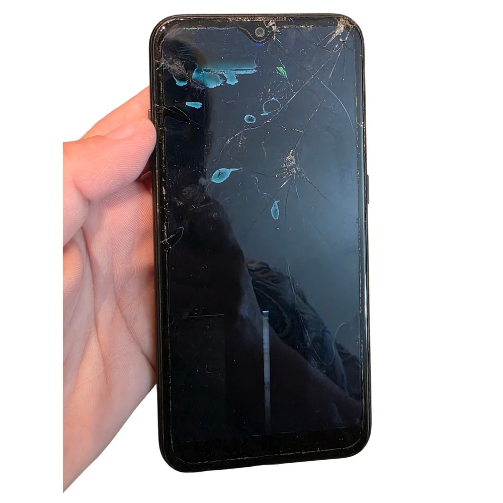 Samsung Galaxy A01 SM-A015AZ 16GB Smartphone Cracked Screen Parts Repair W1